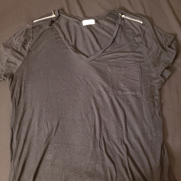 Glitz 2x Tee with zipper shoulders - Picture 1 of 1